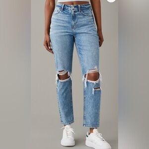 American Eagle Outfitters Blue Skinny Jeans Distressed